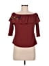 E&M Collection Burgundy 3/4 Sleeve Blouse Size M - photo 1