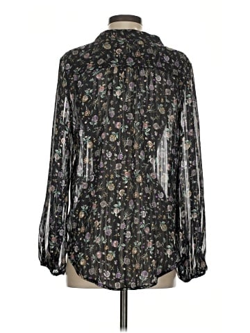 Self Contrast Long Sleeve Blouse (view 2)