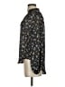 Self Contrast Black Long Sleeve Blouse Size S - photo 5