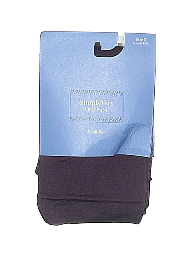 Pre-owned Simply Vera Vera Wang Tights In Purple