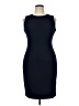 Calvin Klein Solid Blue Cocktail Dress Size 14 - photo 1