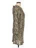 Glamorous 100% Polyester Print Yellow Ivory Casual Dress Size 12 - photo 4
