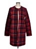 Max Studio Plaid Red Coat Size L - photo 1
