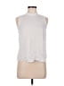 Allison Joy 100% Rayon White Sleeveless T-Shirt Size M - photo 1