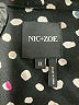 Nic + Zoe Polka Dots Black Long Sleeve Blouse Size 1X - photo 7