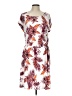 Apt. 9 Tropical White Casual Dress Size L - photo 1