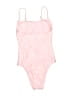 No Boundaries Tie-dye Pink One Piece Swimsuit Size XXS - photo 2