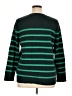 Ann Taylor LOFT Stripes Green Pullover Sweater Size XL - photo 2