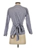 J.Crew Stripes Blue 3/4 Sleeve Blouse Size XXS - photo 2