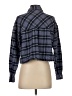 Altar'd State 100% Cotton Plaid Blue Long Sleeve Button-Down Shirt Size S - photo 2