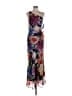 Xscape 100% Polyester Floral Purple Burgundy Cocktail Dress Size 10 - photo 1