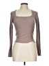 Elodie Brown Long Sleeve Top Size L - photo 1