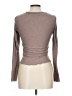 Elodie Brown Long Sleeve Top Size L - photo 2