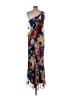 Xscape 100% Polyester Floral Purple Burgundy Cocktail Dress Size 10 - photo 2