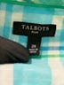 Talbots 100% Cotton Plaid Teal Long Sleeve Button-Down Shirt Size 2X - photo 7