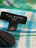 Talbots 100% Cotton Plaid Teal Long Sleeve Button-Down Shirt Size 2X - photo 8