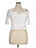 Express White Short Sleeve Top Size XL - photo 1