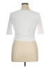 Express White Short Sleeve Top Size XL - photo 2