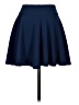 Urban Coco Solid Blue Casual Skirt Size S - photo 2