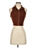 Super Dry Brown Sleeveless Top Size 4 - photo 1