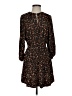 Olivaceous 100% Rayon Print Black Casual Dress Size S - photo 1