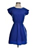 Pink Rose 100% Polyester Solid Blue Casual Dress Size XS - photo 1