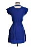 Pink Rose 100% Polyester Solid Blue Casual Dress Size XS - photo 2