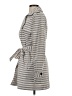 Banana Republic 100% Polyester Stripes Gray Trenchcoat Size S - photo 5