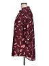 Cure 100% Polyester Burgundy 3/4 Sleeve Blouse Size L - photo 5