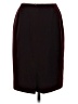 Anne Klein 100% Polyester Solid Burgundy Formal Skirt Size 2 - photo 2