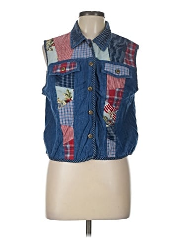 Koret Sleeveless Button-Down Shirt (view 1)