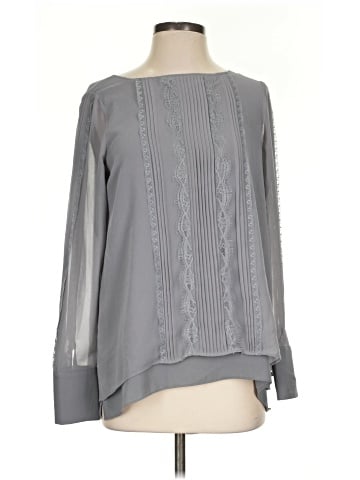 White House Black Market Long Sleeve Blouse (view 1)