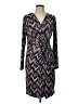 MICHAEL Michael Kors Chevron-herringbone Purple Cocktail Dress Size L - photo 1