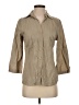 Zoe D. Tan 3/4 Sleeve Button-Down Shirt Size S - photo 1