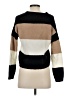 Aqua Color Block Brown Pullover Sweater Size XS - photo 2