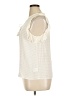 Paige 100% Viscose Ivory Sleeveless Blouse Size XL - photo 5