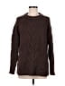 Barneys New York Chevron-herringbone Brown Pullover Sweater Size M - photo 1