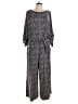 Garnet Hill Chevron-herringbone Gray Jumpsuit Size XL - photo 1