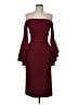 Milly Burgundy Cocktail Dress Size 4 - photo 1