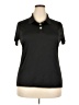 Hanes 100% Polyester Black Short Sleeve Polo Size 2X - photo 1