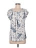 Daniel Rainn Ivory Short Sleeve Blouse Size M - photo 1