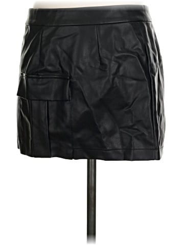 Superdown Faux Leather Skirt (view 2)
