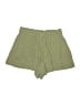Zara Solid Green Shorts Size M - photo 2