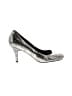 Cole Haan 100% Leather Animal Print Silver Heels Size 8 1/2 - photo 1