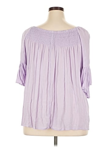 a.n.a. A New Approach 3/4 Sleeve Blouse (view 2)