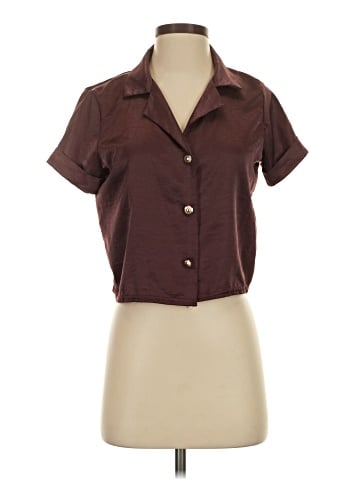 PrettyLittleThing Short Sleeve Blouse (view 1)