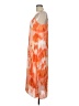 Lush 100% Polyester Tie-dye Orange Casual Dress Size L - photo 5