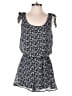 She + Sky 100% Polyester Floral Blue Romper Size S - photo 1