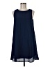 Adrienne Solid Blue Casual Dress Size M - photo 1