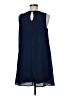 Adrienne Solid Blue Casual Dress Size M - photo 2